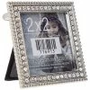 Square Rhinestone Metal Frame - 2" X 2"