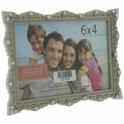 Discount 💯 Silver Rhinestone Metal Frame - 6" X 4" 🎉