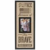 Buy ⭐ Because Of The Brave Wood Wall Frame - 5" X 7" 🤩