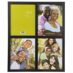 Black Window Collage Wood Wall Frame