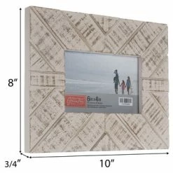 Best deal 💯 Whitewash Chevron Wood Wall Frame - 6" X 4" ⭐ -Scotch Shop 350Wx350H 1375906 a 0322