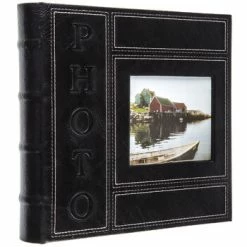 Black Photo Album With Photo Window