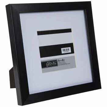 Black Flat Frame - 4" X 4" 3 Black Flat Frame - 4" X 4"