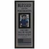 Promo 👏 Thin Blue Line Wood Wall Frame - 5" X 7" 🎉