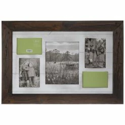 Distressed Pegged Collage Wood Wall Frame