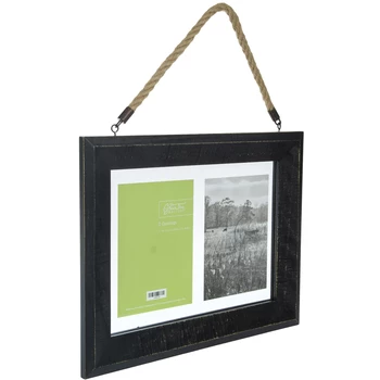 Distressed Black Wood Collage Wall Frame 4 Distressed Black Wood Collage Wall Frame - Image 2