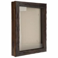 Distressed Walnut Wood Shadow Box - 11" X 14"