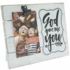 God Gave Me You Wood Clip Frame - 4" X 6"