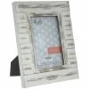 Whitewash Planks Wood Wall Frame - 4" X 6"