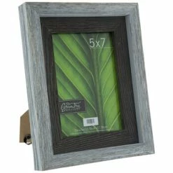 Crackled White Rustic Wood Frame - 5" X 7"
