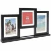 Black Wood Collage Float Frame