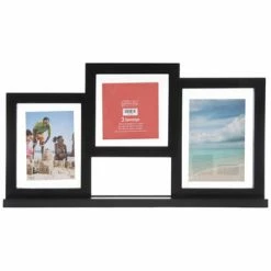 Black Wood Collage Float Frame -Scotch Shop 350Wx350H 163279 a 1221 px