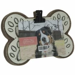 Buy ⭐ Dog Bone Wood Clip Frame - 5" X 3 1/2" ????