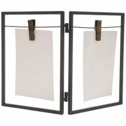 Best Pirce 💯 Rustic Metal Double Opening Clip Frame - 4" X 6" ⭐ -Scotch Shop 350Wx350H 1718972 a 1119 px