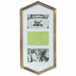 Hexagon Wood Clip Collage Frame