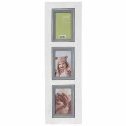 White Rustic Collage Wood Wall Frame