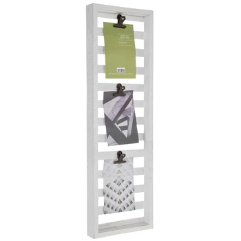 White Wood Pallet Clip Collage Frame 4 White Wood Pallet Clip Collage Frame - Image 2
