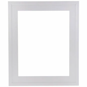 White Stepped Wood Open Frame 3 White Stepped Wood Open Frame
