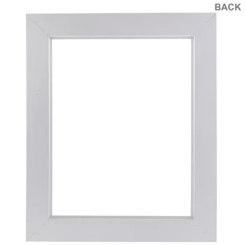 White Stepped Wood Open Frame 5 White Stepped Wood Open Frame - Image 3