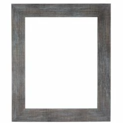 Turquoise Wash Wood Open Frame