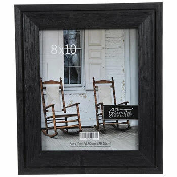 Black Distressed Wood Wall Frame - 8" X 10" 3 Black Distressed Wood Wall Frame - 8" X 10"