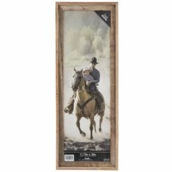 Rustic Gray Prairie Wood Wall Frame - 11 3/4" X 36"