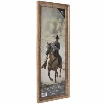 Rustic Gray Prairie Wood Wall Frame - 11 3/4" X 36" 5 Rustic Gray Prairie Wood Wall Frame - 11 3/4" X 36" - Image 3