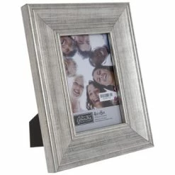 Brushed Silver Beveled Frame