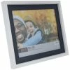 White & Blue Wood Look Frame