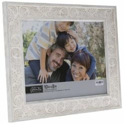 Gray Floral Scroll Frame - 10" X 8"