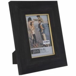 Black With Gold Trim Wood Look Frame