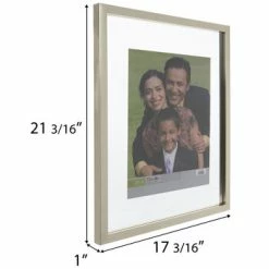 Gold Wood Float Wall Frame -Scotch Shop 350Wx350H 2021160 a 0521 PX