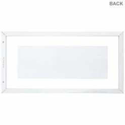 White Float Wood Wall Frame - 16 1/2" X 6" -Scotch Shop 350Wx350H 2021251 c 0621 PX