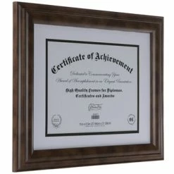 Brown Wood Document Frame - 11" X 8 1/2" -Scotch Shop 350Wx350H 2024271 b 0521 px