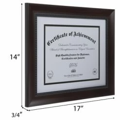 Brown Wood Document Frame - 11" X 8 1/2" -Scotch Shop 350Wx350H 2024289 a 0421 px