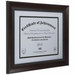 Brown Wood Document Frame - 11" X 8 1/2" -Scotch Shop 350Wx350H 2024289 b 0421 px