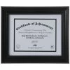 Black Wood Document Frame - 11" X 8 1/2" -Scotch Shop 350Wx350H 2024305 0521 px