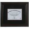 Black & Brown Wood Document Frame - 11" X 8 1/2" -Scotch Shop 350Wx350H 2024321 0521 px