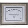 Gray Beveled Document Frame - 11" X 8 1/2"