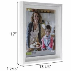 Flash Sale 😉 Rustic White Stepped Wall Frame 🎉 -Scotch Shop 350Wx350H 2031094 a 0421 PX