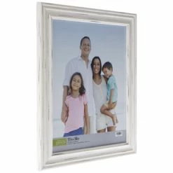 New 😉 Distressed White Beveled Wall Frame 🎁 -Scotch Shop 350Wx350H 2031177 b 0421 PX