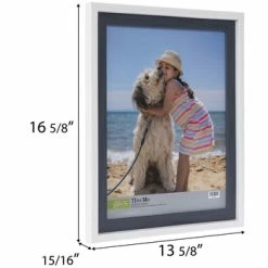 Coupon 🎁 White & Navy Stepped Wall Frame ⭐ -Scotch Shop 350Wx350H 2031649 a 0421 px