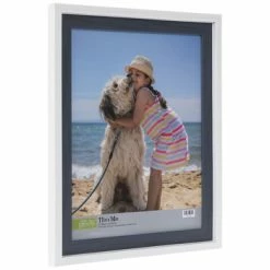 Coupon 🎁 White & Navy Stepped Wall Frame ⭐ -Scotch Shop 350Wx350H 2031649 b 0421 px
