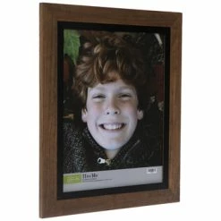 Brown & Black Wood Wall Frame -Scotch Shop 350Wx350H 2032225 b 0421 px