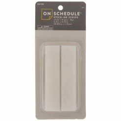 White Stick-On Hook & Loop Strips