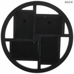 New 🎁 Black Round Wood Collage Wall Frame 💯 -Scotch Shop 350Wx350H 2066314 c 0621 PX