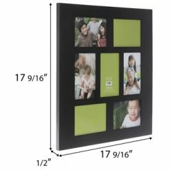 Best Sale ⭐ Black Wood Collage Wall Frame 🤩 -Scotch Shop 350Wx350H 2066348 a 0621 px