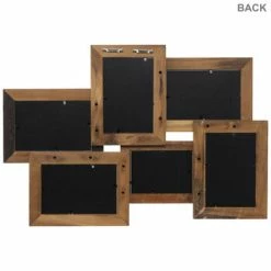 Flash Sale ⌛ Brown & Gray Wood Collage Wall Frame 😉 -Scotch Shop 350Wx350H 2066355 c 0621 PX