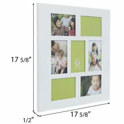 Buy 😉 White Wood Collage Wall Frame 🛒 -Scotch Shop 350Wx350H 2066397 a 0621 PX