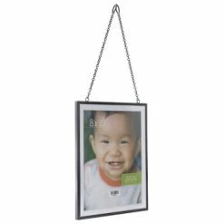 Budget 😀 Black Hanging Metal Wall Frame - 8" X 10" 🤩 -Scotch Shop 350Wx350H 2066405 b 0621 px
